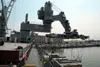 The Office of Naval Research tests the Large Vessel Interface Lift-on/Lift-off crane at Naval Station Norfolk, Va., April 14, 2010. Naval Station Norfolk is one of the latest locations where 