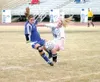 Palmer senior Tess Anderson, left, collides with a Skyview
player during the first half of a 7-0 win over the Panthers at
Palmer High School on Thursday. Anderson scored twice in the win.
JER