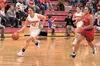 Andrea Apthorp drives down the floor during a loss to Anchorage Christian. Tim Rockey/Frontiersman