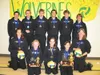 Photo courtesy of Glacier View School The Glacier View
Wolverines pose for pictures after winning the title of the
Southwestern Conference tournament and earned a berth in the
ASAA/First Nati