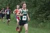 Colony senior Dakota-Peterson Thompson works his way down the final stretch of trail during the Colony Invitational Aug. 15 at Colony High School. Peterson-Thompson finished second in the boy