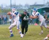 Palmer junior Jackson Buresh looks for an open receiver during
Friday's game against the Colony Knights. (ROBERT
DeBERRY/Frontiersman)