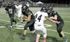 Colony senior Zane Vrvilo follows a block and runs for a gain during a 47-0 win over South Anchorage in the Division I quarterfinals. Courtesy of Bruce Eggleston/matsusports.net