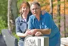 ROBERT DeBERRY/Frontiersman David and Brenda Nodine are charged
with creating the final monuments and headstones for the deceased.
Together, the husband-and-wife team own Mat-Su Memorials.