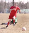 JEREMIAH BARTZ/Frontiersman Wasilla senior Jacob Barber sprints
down the field past a Seward player during a 7-2 win over the
Seahawks on Saturday. Barber, a native of Dardenne Prairie, Mo.,
