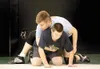 ROBERT DeBERRY/Frontiersman Tommy Class wrestles with a teammate
during practice on Thursday.
