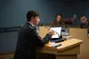 Ben Kolendo, seen here presenting at a MSBSD school board meeting, is one of 2 students suing the district for violating their rights to free speech. File Photo