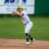 Mat-Su infielder Alex Thurston makes the throw to first during a win over the Anchorage Glacier Pilots. Courtesy of Dolan Dale
