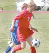 JEREMIAH BARTZ/Frontiersman Wasilla senior Aaron Sharrow takes
control of the ball during the Warriors’ 3-0 win over Homer on
Thursday in the first round of the Northern Lights Conference
Cha