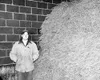 Roger VanderWeele poses next to a 300-ton pile of carrots inside
VanderWeele Farms' carrot cooler. The new building has a capacity
of 1,000 tons. The farm added a processing operation to peel