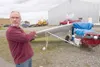 ROBERT DeBERRY/Frontiersman Palmer resident Dave Akers, 51,
describes the Cessna 170 crash that happened July 22 near the
Friday Creek airstrip. Akers, along with passenger Gary Nall, 46,
for