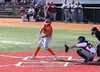 Palmer Pioneers outfielder Luke Guggenmos connects with a pitch during the Alliance Baseball League All-Star Game Wednesday at Mulcahy Stadium in Anchorage. Tim Rockey/Frontiersman