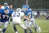 Palmer running back Ian Ahrens (23) follows the block of
offensive lineman Kade Owens (77) during Palmer’s 29-28 loss to
Soldotna on Saturday. Ahrens is third among Valley running backs
with 