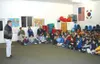Rep. Bill Stoltze, R-District 16, spoke with Academy Charter
School government students about his job working with the Alaska
State Legislature. The school honored Stoltze for his part in
sec