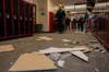 Governor Dunleavy tours Houston Middle School post-earthquake Courtesy Tim Leach