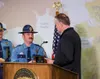 Alaska State Trooper Garrett Stephens was awarded a commendation after saving a teen from near-drowning in a Mat-Su lake earlier this summer. Dept of Public Safety/AST