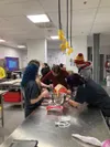 Students from Houston High School and Mat-Su Career and Tech worked together to create gingerbread confections. Courtesy photo