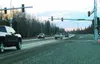 The Clapp Street/Knik-Goose Bay intersection on Monday, Dec. 21. Traffic officials opened the South Mack Drive-Clapp Street realignment project Wednesday afternoon, which creates a new north-