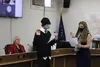 Brian Daniels, the most recent addition to the Palmer City Council, took the oath of office Monday. Tim Rockey/Frontiersman