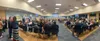 There was a standing room only crowd at the Mat-Su School Board meeting Wednesday. Emily Forstner/For the Frontiersman
