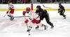 Wasilla's Grant Barkside moves the puck up the ice during a 6-2 win over Juneau-Douglas. Bruce Eggleston/matsusports.net