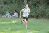 Jasmine Mueller, soon to be a freshman at Redington Jr./Sr. High School, sprints to the finish of the unofficial Twilight Meet, hosted by the Wasilla High School cross country team at Colony 