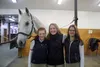 Camille Focht, Bronte Beck and Blaine Senden pose with Senden’s horse max at the Sindorf Equestrian Center. Jacob Mann/Frontiersman