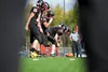The Houston offense steps up to the line during a game against Seward. The Hawks host Wasilla tonight at 7 p.m. ROBERT DeBERRY/Frontiersman.com