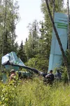Mark Binggeli, 44, of Wasilla told Alaska State Troopers he took off from a local airstrip in his Piper Super Cub, lost power, and crashed. BRIAN O'CONNOR/Frontiersman.com