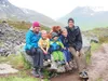 Christy and Ben Marvin were out for just another hike in the mountains with their kids Coby, Jeb and Isaac and their dog Trek on the Reed Lakes trail in Hatcher Pass. Christy Marvin