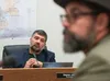 Palmer City Manager Stephen Jellie sits listening to public comment Tuesday evening at the city council meeting. J. David McChesney/Frontiersman