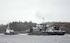 The Alaska Marine Highway Vessel M/V Susitna — under tow — passes in front of Gravina Island on Friday, Feb. 19, 2016. June 30, borough officials were in the final stages of selling the borou