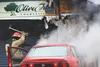 What started as a vehicle fire in this red Chevrolet Impala Friday morning quickly spread to Olive Tree Counseling causing damage to that structure, too. Firefighters from Central Mat-Su resp