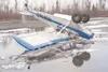 JAMES BUGGY/Courtesy photo A tundra tire-equipped Piper
PA-18-135 airplane, N3256B, was damaged Saturday when it nosed over
during landing on water-covered tidal mud flats about 6 miles south