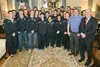 During a weekend road trip to Juneau, members of the Palmer High hockey team made at trip to the Alaska Capitol building. Pictured here are the Moose with Sen. Bill Stoltze, who arranged the 