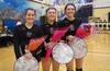 Susitna Valley seniors Kaitlyn Moore, Haley Loper and Kate Lund played key roles in helping the Rams advance to the 2A state volleyball championships for the sixth straight year. Courtesy pho