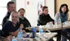 Edie Grunwald, left, speaks at a town hall meeting focusing on public safety in March in Palmer. To her left are Palmer Police Chief Lance Ketterling, District 9 Representative George Rausche