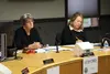 Wasilla Mayor Glenda Ledford listens to community members. Jacob Mann/Frontiersman
