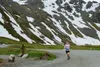 Stephen Hafen crests Hatcher Pass Summit in final two miles of the Hatcher Pass Marathon. Ray Hafen