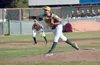 Mat-Su Miners starter Brett Erwin delivers to the Peninsula Oilers on Wednesday, July 3, 2019, at Coral Seymour Memorial Park in Kenai, Alaska. Jeff Helminiak/Peninsula Clarion