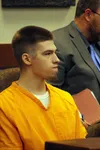 Jordan Flowers returned to a Palmer courtroom Thursday. Flowers is accused of killing a Valley teen in January. Tim Rockey/Frontiersman
