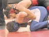 Houston's Cass Melin gets the upper hand on Cordova's Josh Mundy
during the 152-pound finals at the Houston Invitational Saturday at
Houston High. Melin was one of three Houston wrestlers to 