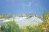 ROBERT DeBERRY/Frontiersman Gravel material is transported up a
conveyor belt and onto a pile in a pit off the Glenn Highway near
Palmer. A ban on gravel mining below the water table for grav