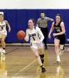 Palmer's Livia Solis moves the ball up the court during a win over Soldotna. Ron Jones/matsusports.net