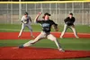 Palmer High's Elias Stratton delivers a pitch in the fourth inning of Palmer versus Chugiak game April 28 at Bartlett High School's stadium. Palmer lost 17-0, but suffered a much less debilit