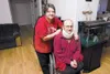 Sherry and Jim White inside their new home. This Christmas was
their first Christmas in their new house, and for the White family
having a warm dry house is the greatest present of all. ROBER