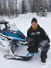 Chris Ford and Yamaha snowmachine Courtesy Chris Ford