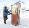 Bob Peterson in the outhouse race at the 2009 Willow Winter
Carnival. (ROBERT DeBERRY/Frontiersman file photo)