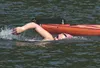 Colony High junior Sierra Kinworthy cuts through the water of the Tennessee River Gorge during the Swim the Suck, a 10-mile race in Tennessee earlier this month. Kinworthy, 16, was the younge