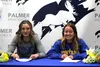 Palmer High seniors Rosie Whittington-Evans and Katey Houser will ski at the college level. Jeremiah Bartz/Frontiersman